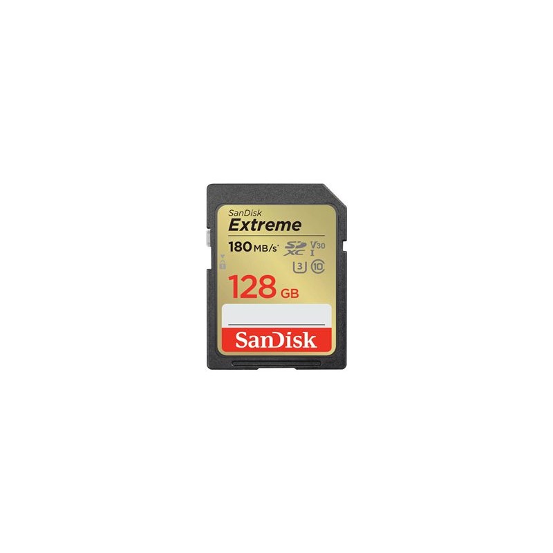 SanDisk SDXC karta 128GB Extreme PLUS (190 MB/s Class 10, UHS-I U3 V30)