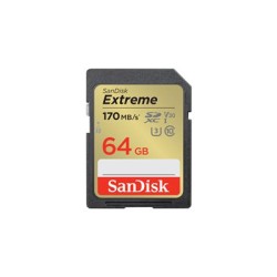 SanDisk SDXC karta 64GB Extreme (170 MB/s Class 10, UHS-I U3 V30)
