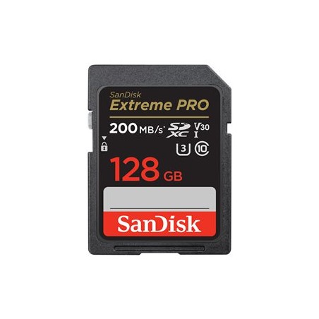 SanDisk SDXC karta 128GB Extreme PRO (200 MB/s Class 10, UHS-I U3 V30)