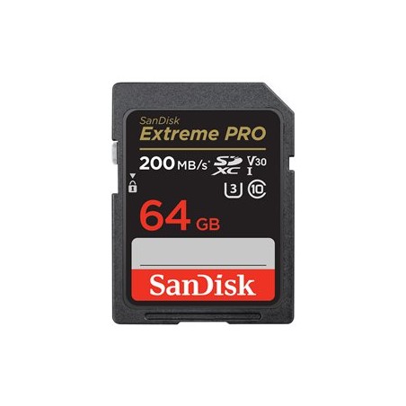 SanDisk SDXC karta 64GB Extreme PRO (200 MB/s Class 10, UHS-I U3 V30)