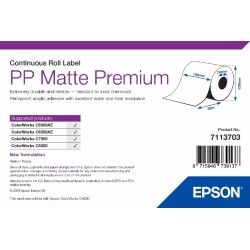 PP MATTE LABEL PREMIUM/CONTINUOUS ROLL 105MM X 55M