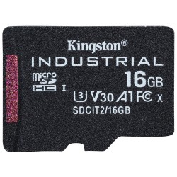 Kingston MicroSDHC karta 16GB Industrial C10 A1 pSLC Card Single Pack