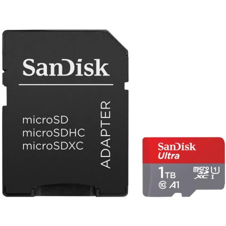 SanDisk Micro SDXC karta 1TB Ultra (150 MB/s, A1 Class 10 UHS-I) + adaptér