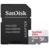 SanDisk MicroSDXC karta 128GB Ultra (100MB/s, Class 10, Android) + adaptér