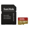 SanDisk MicroSDHC karta 32GB Extreme (100MB/s, Class 10, UHS-I U3 V30) + adaptér