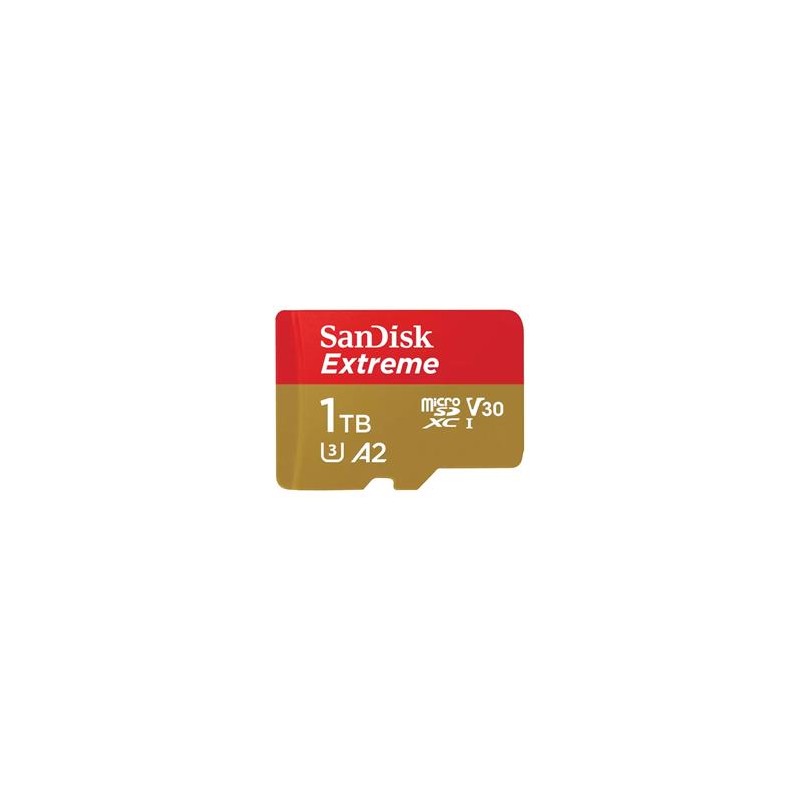 SanDisk micro SDXC karta 1TB Extreme (190 MB/s Class 10, UHS-I U3 V30) + adaptér