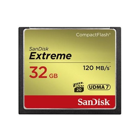 SanDisk Compact Flash 32GB Extreme (R:120/W:85 MB/s) UDMA7
