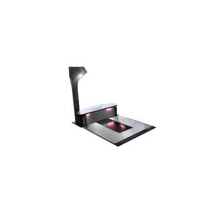 Magellan 9900i Scanner/Scale, Long Platter/Fixed Produce Rail/Flange Mount w/ Scale Sentry, MX/Metric Cfg w/ Display, 7"