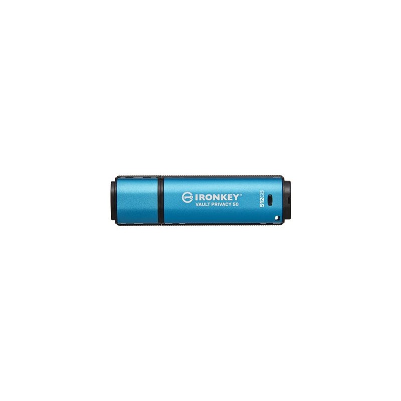 Kingston Ironkey Vault Privacy 50/512GB/USB 3.2/USB-A/Modrá