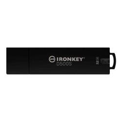 Kingston Ironkey D500S/32GB/USB 3.2/USB-A/Černá