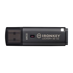 Kingston IronKey Locker+ 50 G2/64GB/USB 3.2 Gen 1 (5Gb/s)/USB-A/Černá