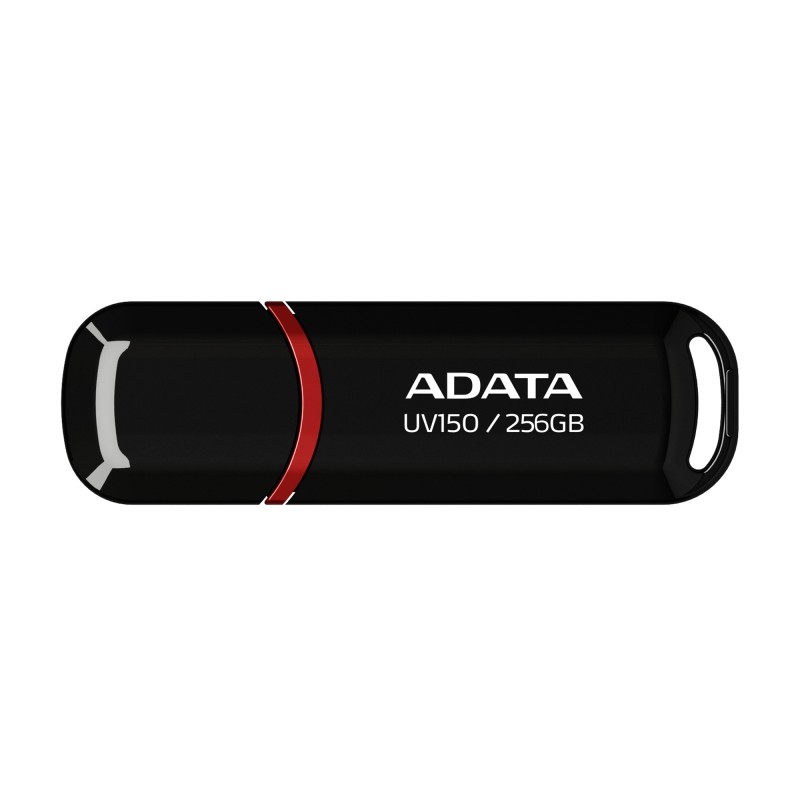 ADATA Flash Disk 256GB UV150, USB 3.1 Dash Drive (R:90/W:20 MB/s) černá