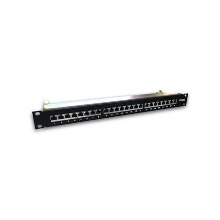 DATACOM 24p. Patch panel 19" STP CAT6A LSA 1U BK
