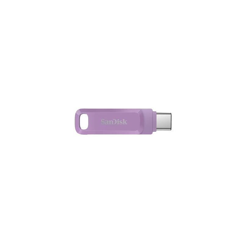 SanDisk Ultra Dual Drive Go/128GB/USB 3.2/USB-A + USB-C/Fialová