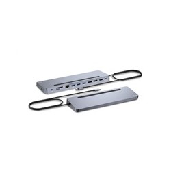 i-tec USB-C Metal Ergonomic 4K 3x Display Docking Station, PD 100W