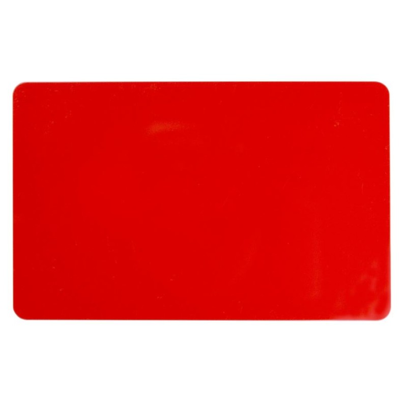 COLOR PVC CARD - RED, 30 MIL (500 CARDS) 104523130