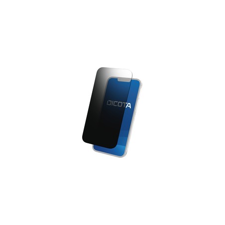 DICOTA - Filtr pro soukromí obrazovky pro mobilní telefon - čtyřcestné - lepicí - černá - pro Apple iPhone 12 Pro Max