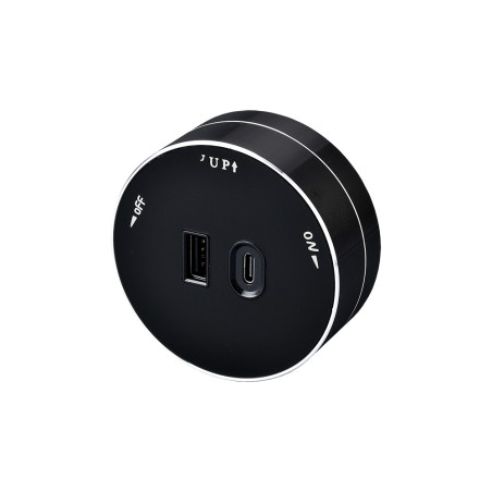 Viking zásuvkový modul A60, 1x USB-A, 1x USB-C, PD, černá