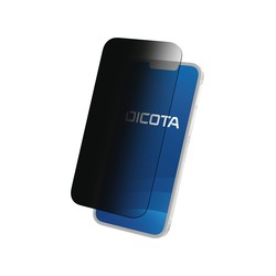 DICOTA - Filtr pro soukromí obrazovky pro mobilní telefon - dvoucestné - odstranitelné - lepicí - černá - pro Apple iPhone 14