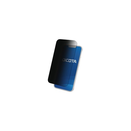DICOTA - Filtr pro soukromí obrazovky pro mobilní telefon - dvoucestné - lepicí - černá - pro Apple iPhone 12 Pro Max