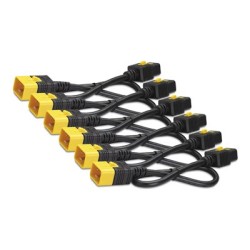 Power Cord Kit (6 EA), Locking, C19 TO C20, 0.6M (2FT), Red