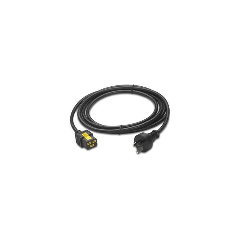Power Cord, Locking C19 to Australia Plug, 3.0m