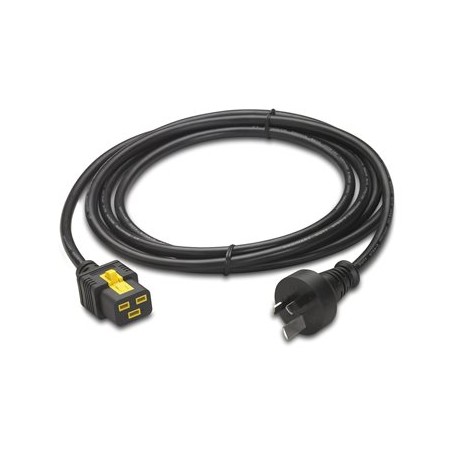 Power Cord, Locking C19 to Australia Plug, 3.0m