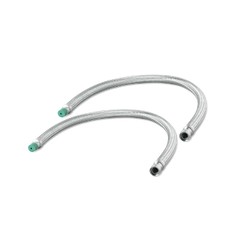 3ft (0.914m) Stainless Flex Pipe Kit 1.25" MPT to 1.5" NPSM, OFS, Female