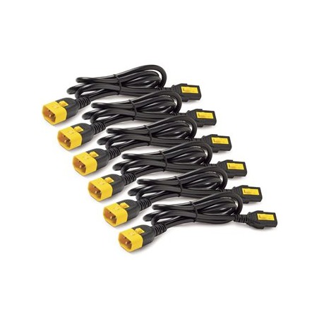Power Cord Kit (6 ea), Locking, C13 to C14, 1.8m, North America