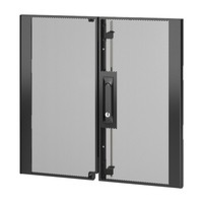 NetShelter SX 12U 600mm Wide Perforated Split Doors Black