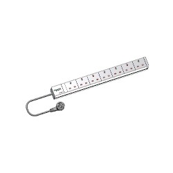 Actassi - 1U power distribution rail - 7 sockets 19P UK