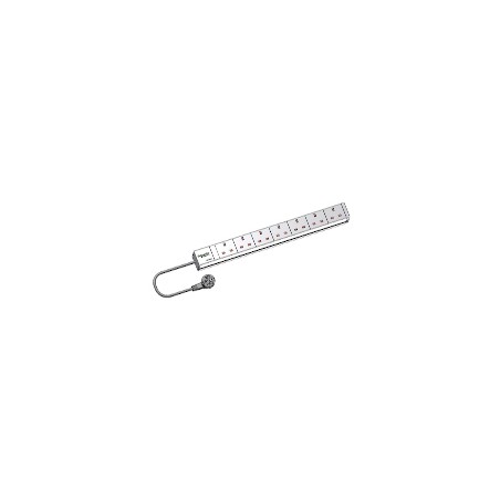 Actassi - 1U power distribution rail - 7 sockets 19P UK