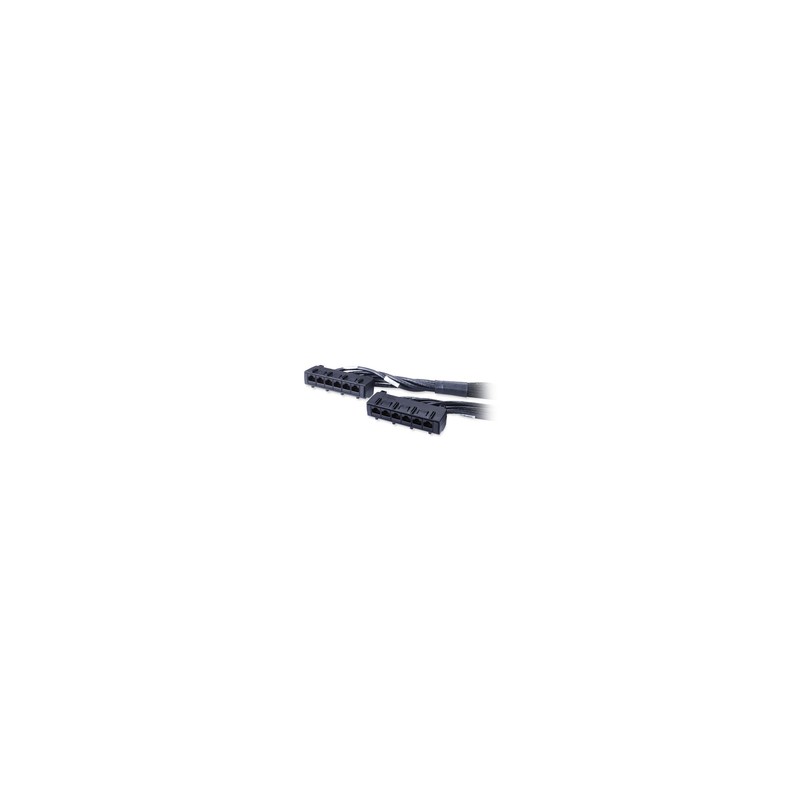 APC Data Distribution Cable, CAT6 UTP CMR 6XRJ-45 Black, 15FT (4.5M)