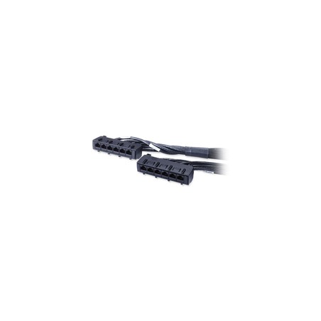 APC Data Distribution Cable, CAT6 UTP CMR 6XRJ-45 Black, 15FT (4.5M)