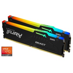 KINGSTON DIMM DDR5 32GB (Kit of 2) 5600MT/s CL36 FURY Beast RGB EXPO