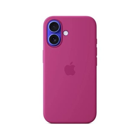 iPhone 16 Silicone Case with MS - Fuchsia