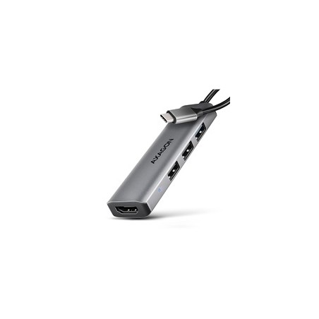 AXAGON HMC-H3A, USB 5Gbps hub, 3x USB-A, HDMI 4k/30Hz, kabel USB-C 15cm