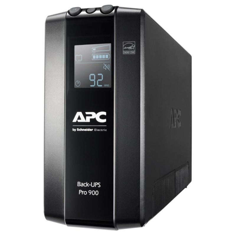 APC Back UPS Pro BR 900VA, 6 Outlets, AVR, LCD Interface (540W)
