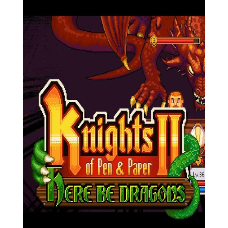 Knights of Pen and Paper 2 Here Be Dragons – herní rozšíření pro PC (elektronická licence)