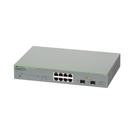 Gigabit webSmart switch, 8x 10/100/1000TX + 2x SFP ports, EU Power Cord.