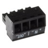 AXIS Connector A 4-pin 3.81 Straight IN/OUT - Konektor pro kameru (balení 10)