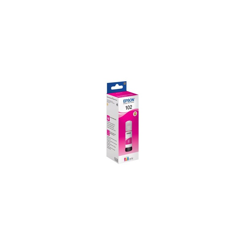 Epson 102 - 70 ml - purpurová - originální - inkoustový zásobník - pro EcoTank ET-15000, 2750, 2751, 2756, 2850, 2851, 2856