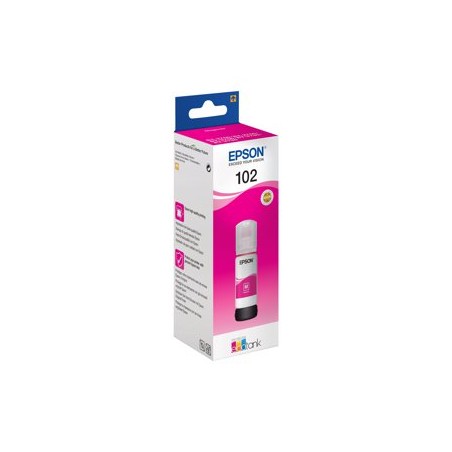 Epson 102 - 70 ml - purpurová - originální - inkoustový zásobník - pro EcoTank ET-15000, 2750, 2751, 2756, 2850, 2851, 2856
