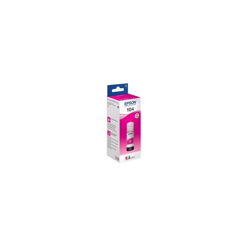 Epson EcoTank 104 - 65 ml - purpurová - originální - inkoustový zásobník - pro EcoTank ET-14100, 1810, 2721, 2810, 2811, 2812