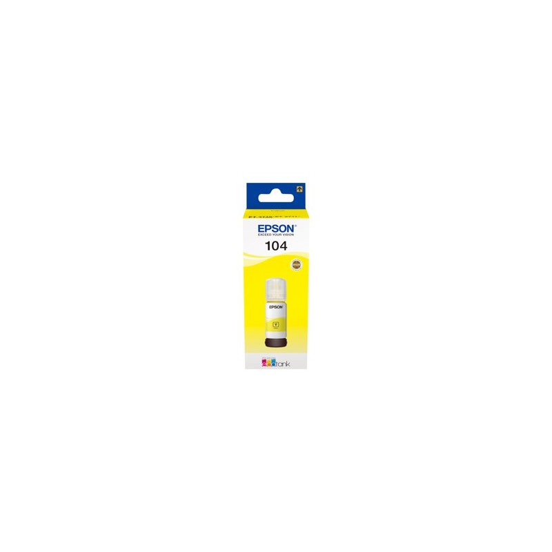 Epson EcoTank 104 - 65 ml - žlutá - originální - inkoustový zásobník - pro EcoTank ET-14100, 1810, 2721, 2810, 2811, 2812