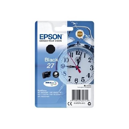 Epson originální ink C13T27014022, 27, black, 6,2ml