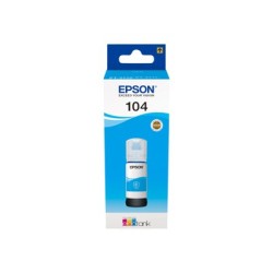 Epson EcoTank 104 - 65 ml - azurová - originální - inkoustový zásobník - pro EcoTank ET-14100, 1810, 2721, 2810, 2811, 2812