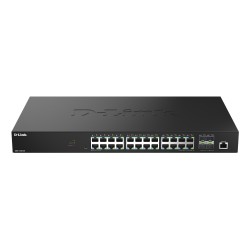 D-Link DMS-1250-28 - Prepínac - L2+ - inteligentní - 24 x 10/100/1000/2.5G + 4 x 10 Gigabit SFP+ - desktop