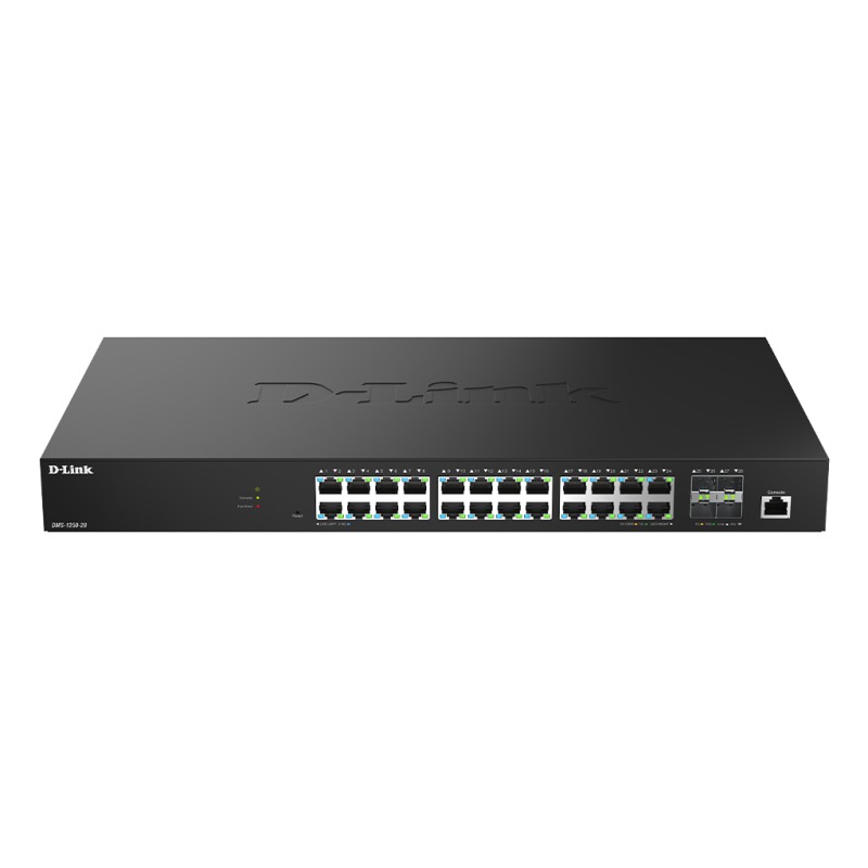 D-Link DMS-1250-28 - Prepínac - L2+ - inteligentní - 24 x 10/100/1000/2.5G + 4 x 10 Gigabit SFP+ - desktop