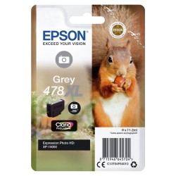 Epson 478XL - 11.2 ml - šedá - originální - blistr s RF / akustickým alarmem - inkoustová cartridge - pro Expression Photo